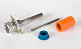 .21 Header Kit, 5 degree Water Cooled Rear Exhaust Polished with Seal