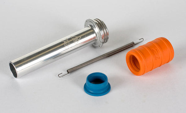 .21 Header Kit, 5 degree Rear Exhaust Polished with Seal and Springs ...